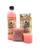 DAWA® Kit Esotérico Arcángel Chamuel – Sales de Baño + Loción + Vela
